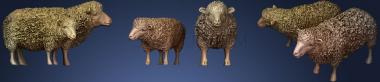 3D model shepherd and sheep.3 (STL)